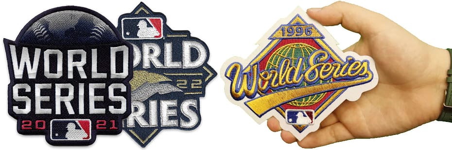 MLB logo patches